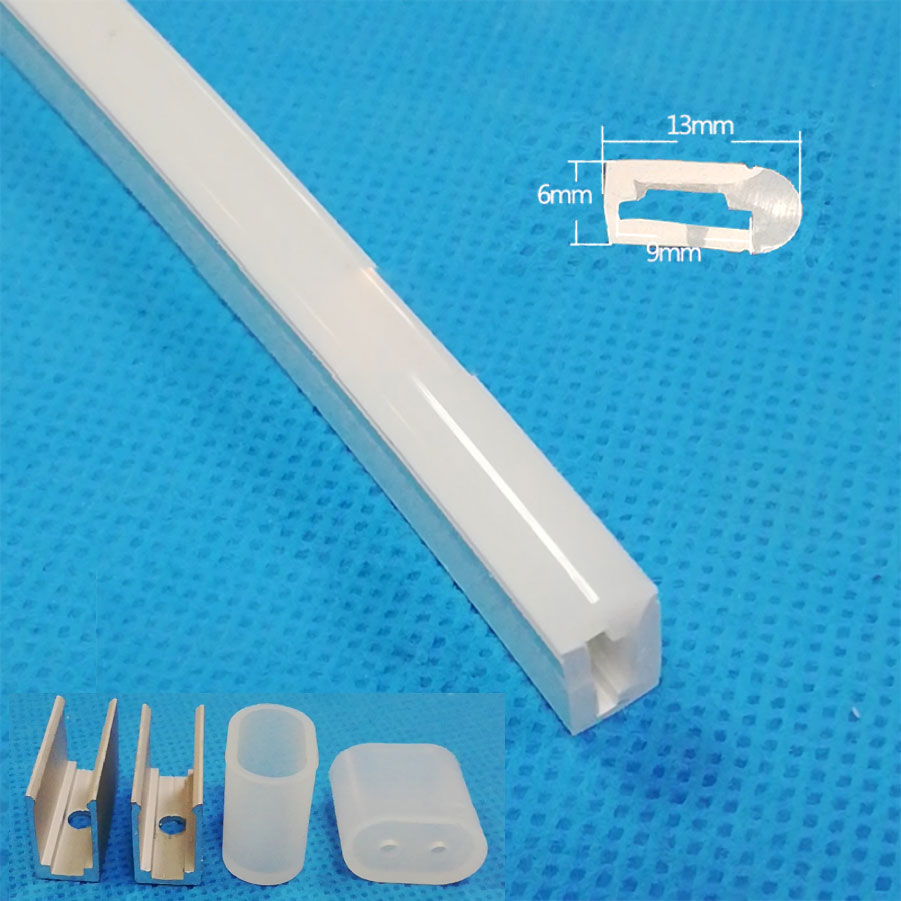 16.4ft/roll 6*13mm 180° Side Emitting Waterproof IP67 Silicone Flexible LED Neon Tube For 8mm LED Light Strips